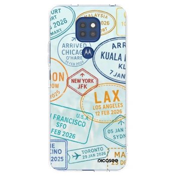 Picasee silikonski prozorni ovitek za Motorola Moto G9 Play - PASSPORT EDITION