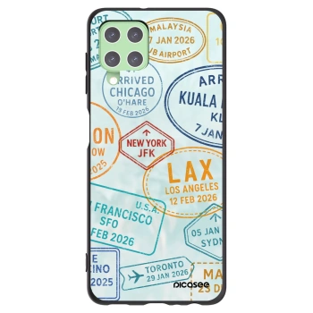 Picasee silikonski črni ovitek za Samsung Galaxy A22 A225F 4G - PASSPORT EDITION