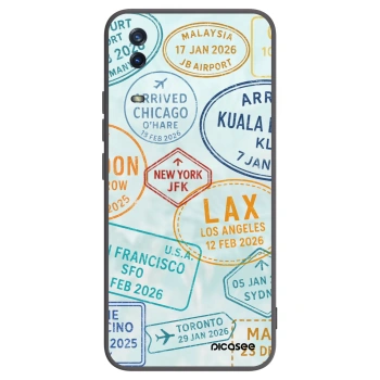 Picasee silikonski črni ovitek za Vivo Y11s - PASSPORT EDITION