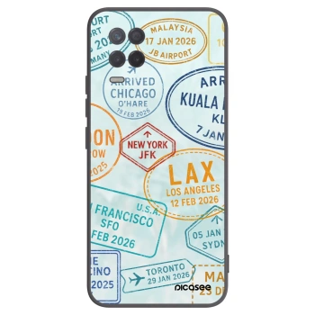 Picasee silikonski črni ovitek za Realme 8 5G - PASSPORT EDITION