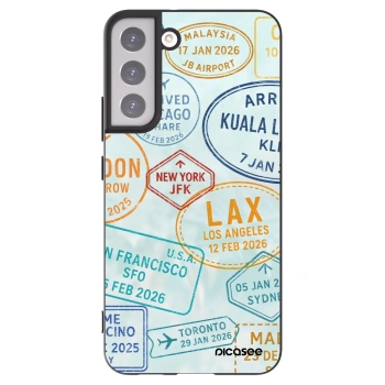 Picasee silikonski črni ovitek za Samsung Galaxy S22+ 5G - PASSPORT EDITION