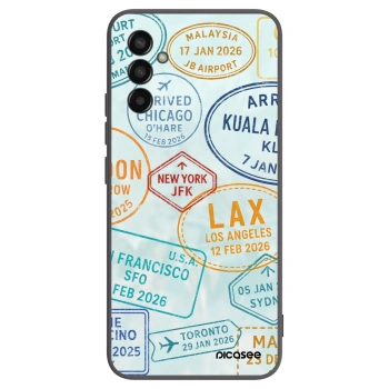 Picasee silikonski črni ovitek za Samsung Galaxy M13 M135F - PASSPORT EDITION