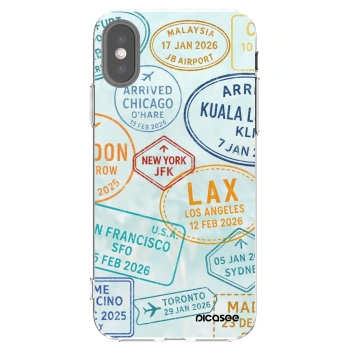 Picasee silikonski prozorni ovitek za Apple iPhone X/XS - PASSPORT EDITION