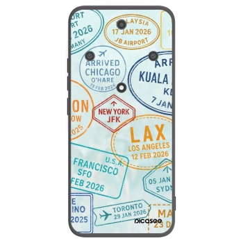 Picasee silikonski črni ovitek za Honor Magic5 Lite 5G - PASSPORT EDITION