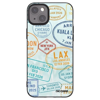 Picasee silikonski črni ovitek za Apple iPhone 15 Plus - PASSPORT EDITION