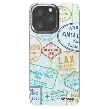Picasee silikonski prozorni ovitek za Apple iPhone 15 Pro Max - PASSPORT EDITION