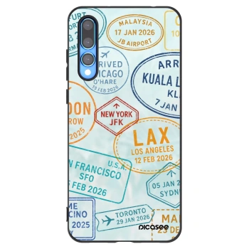 Picasee silikonski črni ovitek za Huawei P20 Pro - PASSPORT EDITION