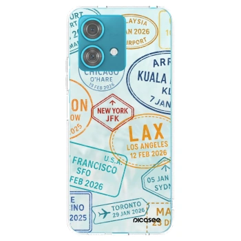 Picasee silikonski prozorni ovitek za Motorola Edge 40 Neo - PASSPORT EDITION