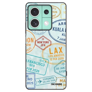 Picasee silikonski črni ovitek za Xiaomi Redmi Note 13 5G - PASSPORT EDITION