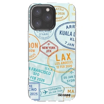 Picasee silikonski prozorni ovitek za Apple iPhone 16 Pro Max - PASSPORT EDITION