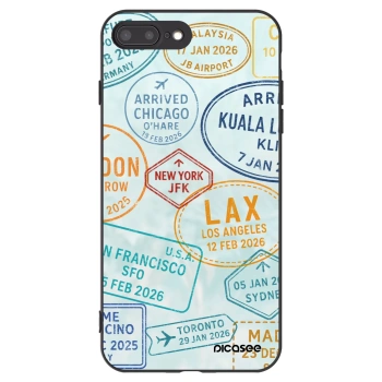 Picasee silikonski črni ovitek za Apple iPhone 8 Plus - PASSPORT EDITION