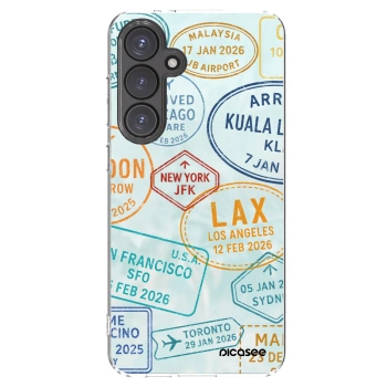 Picasee silikonski prozorni ovitek za Samsung Galaxy S24 FE S721B - PASSPORT EDITION