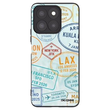 Picasee silikonski črni ovitek za Honor X8c - PASSPORT EDITION