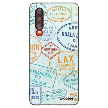 Picasee silikonski črni ovitek za Huawei P30 - PASSPORT EDITION
