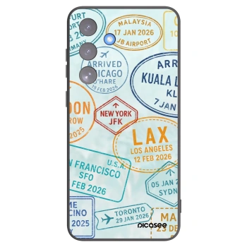 Picasee silikonski črni ovitek za Samsung Galaxy S25 FE 5G - PASSPORT EDITION