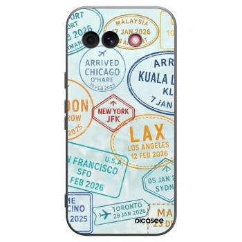 Picasee silikonski črni ovitek za Google Pixel 10a - PASSPORT EDITION