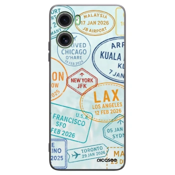 Picasee silikonski črni ovitek za Motorola Moto G06 - PASSPORT EDITION