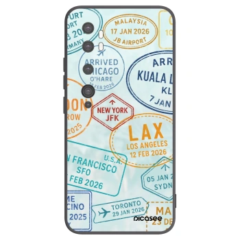 Picasee silikonski črni ovitek za Xiaomi Mi Note 10 (Pro) - PASSPORT EDITION