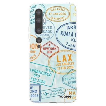 Picasee silikonski prozorni ovitek za Xiaomi Mi Note 10 (Pro) - PASSPORT EDITION