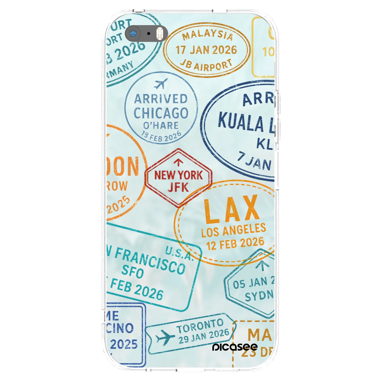 Picasee silikonski prozorni ovitek za Apple iPhone 6 Plus/6S Plus - PASSPORT EDITION