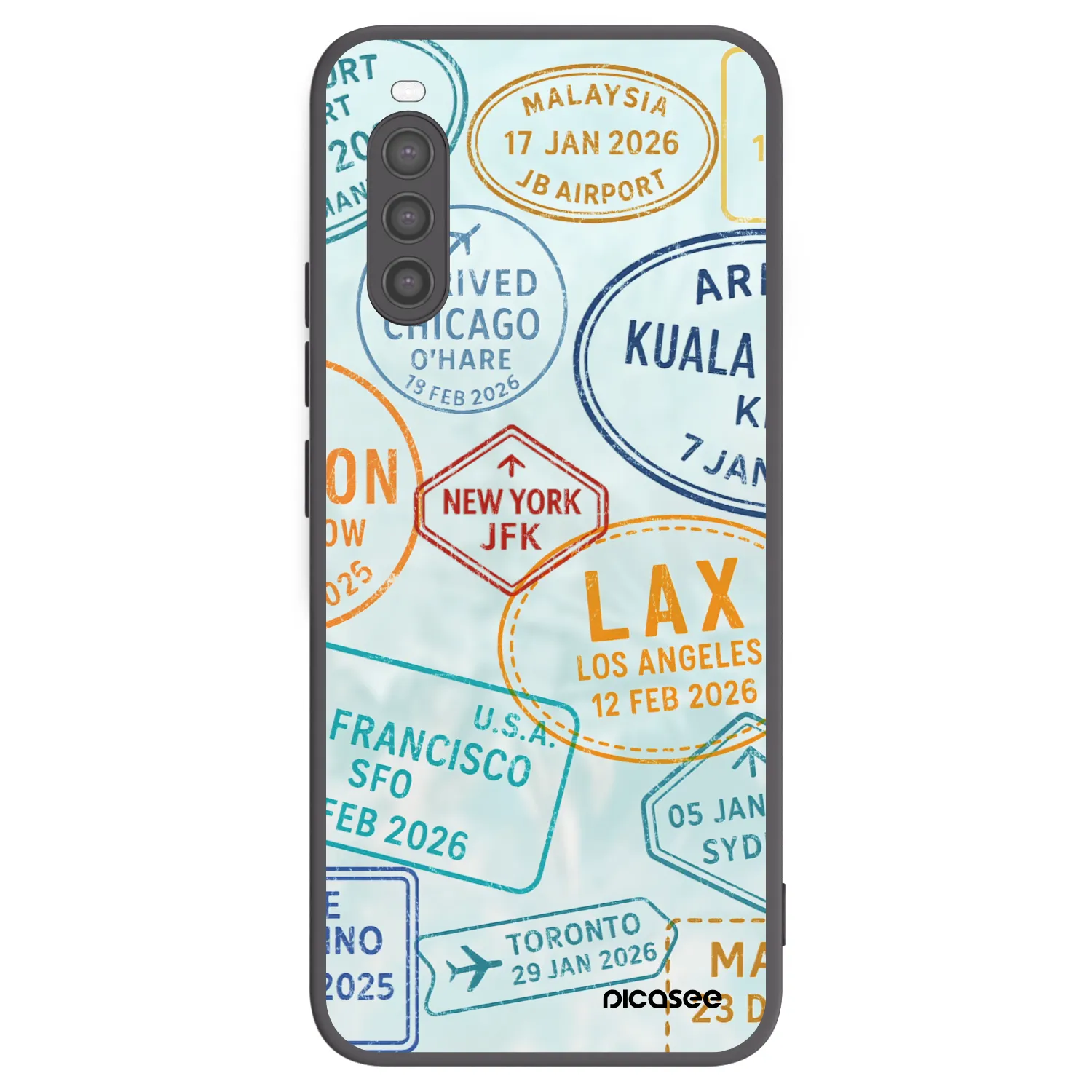 Picasee silikonski črni ovitek za Sony Xperia 10 II - PASSPORT EDITION