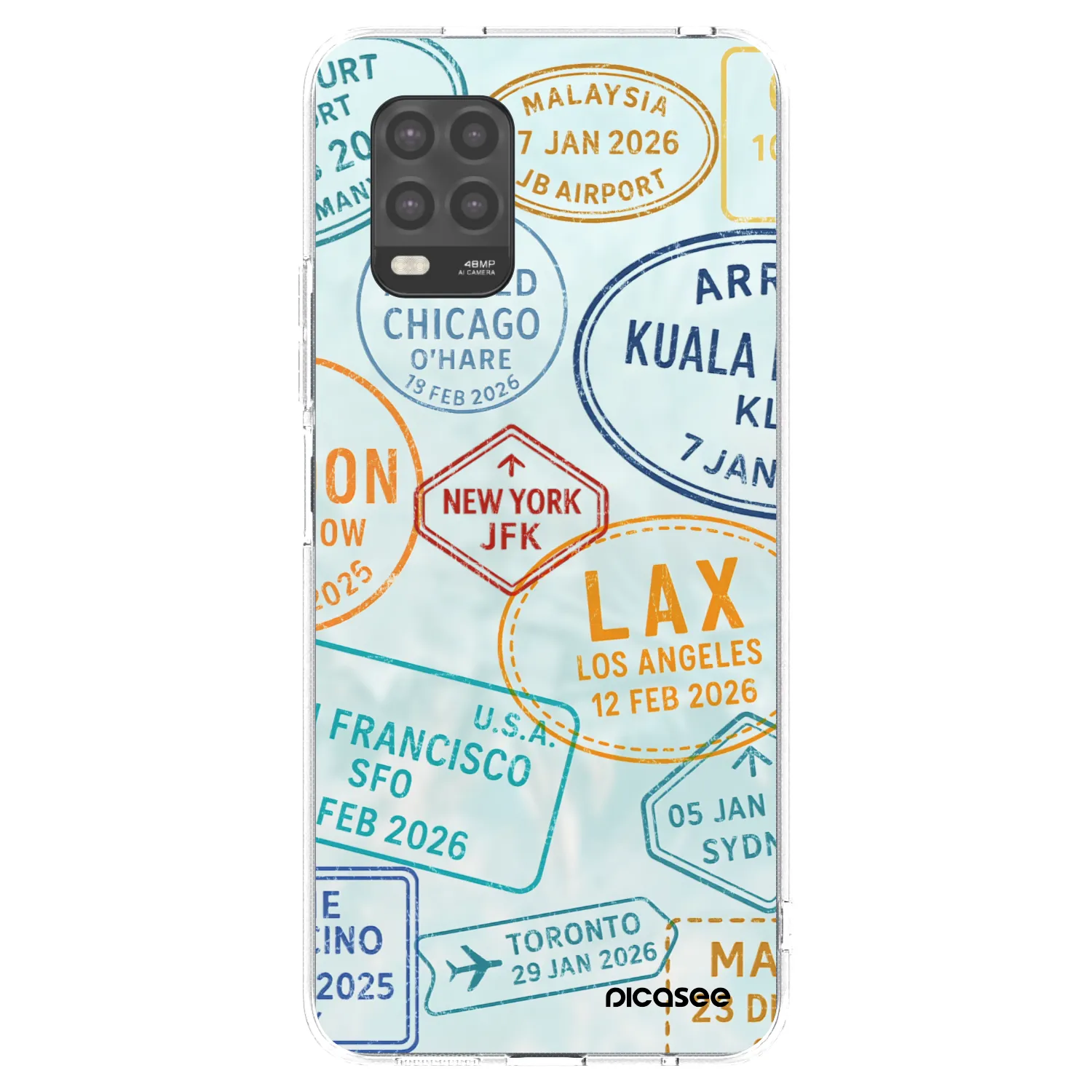 Picasee silikonski prozorni ovitek za Xiaomi Mi 10 Lite - PASSPORT EDITION