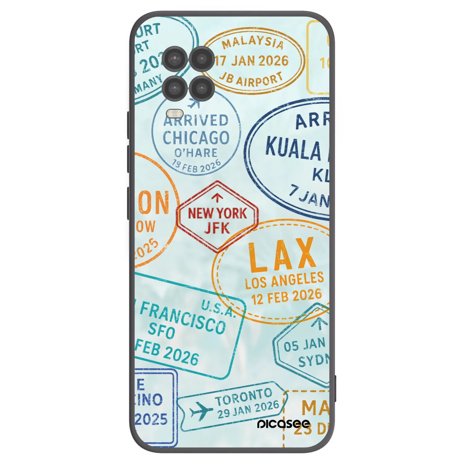 Picasee silikonski črni ovitek za Xiaomi Mi 10 Lite - PASSPORT EDITION