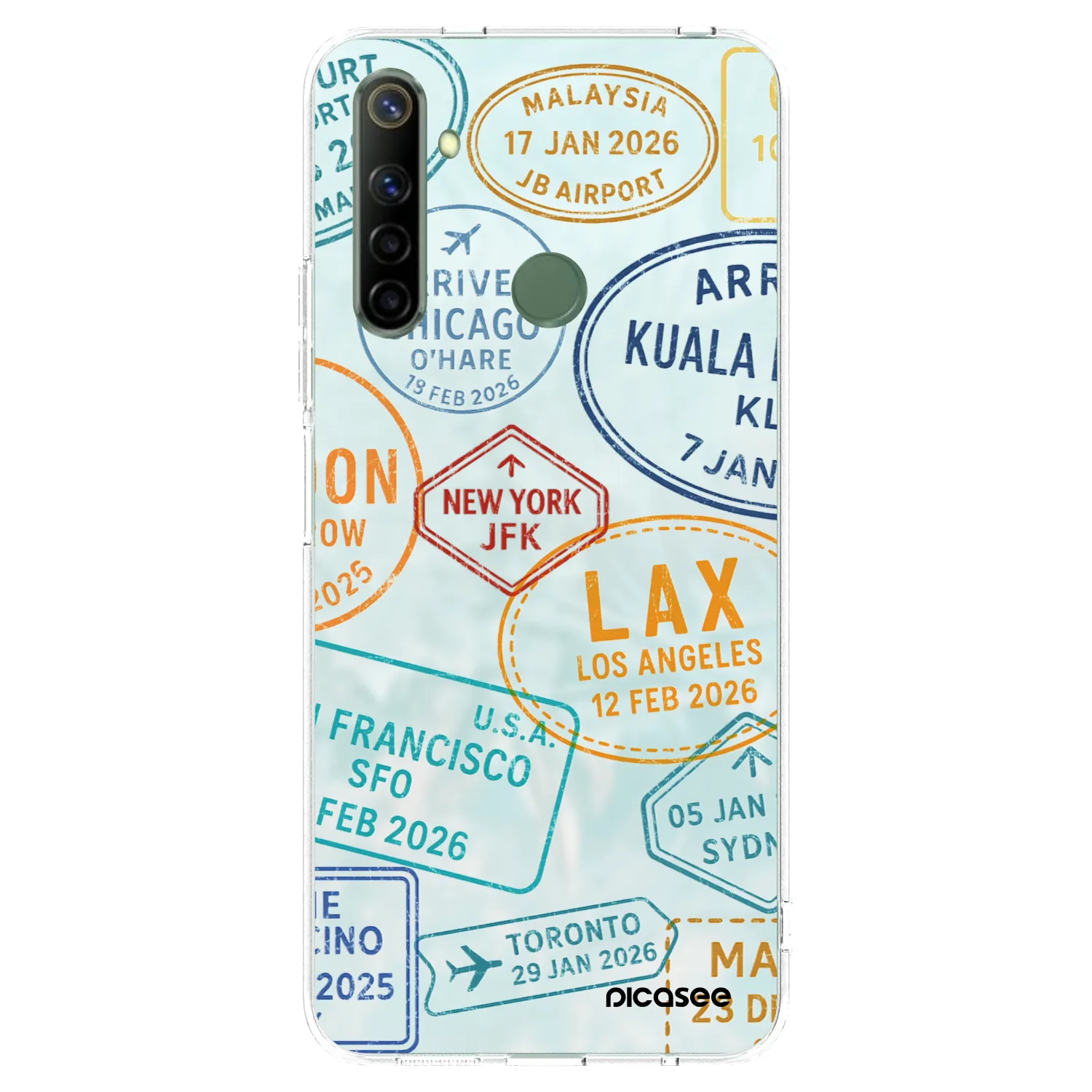 Picasee silikonski prozorni ovitek za Realme 6i - PASSPORT EDITION