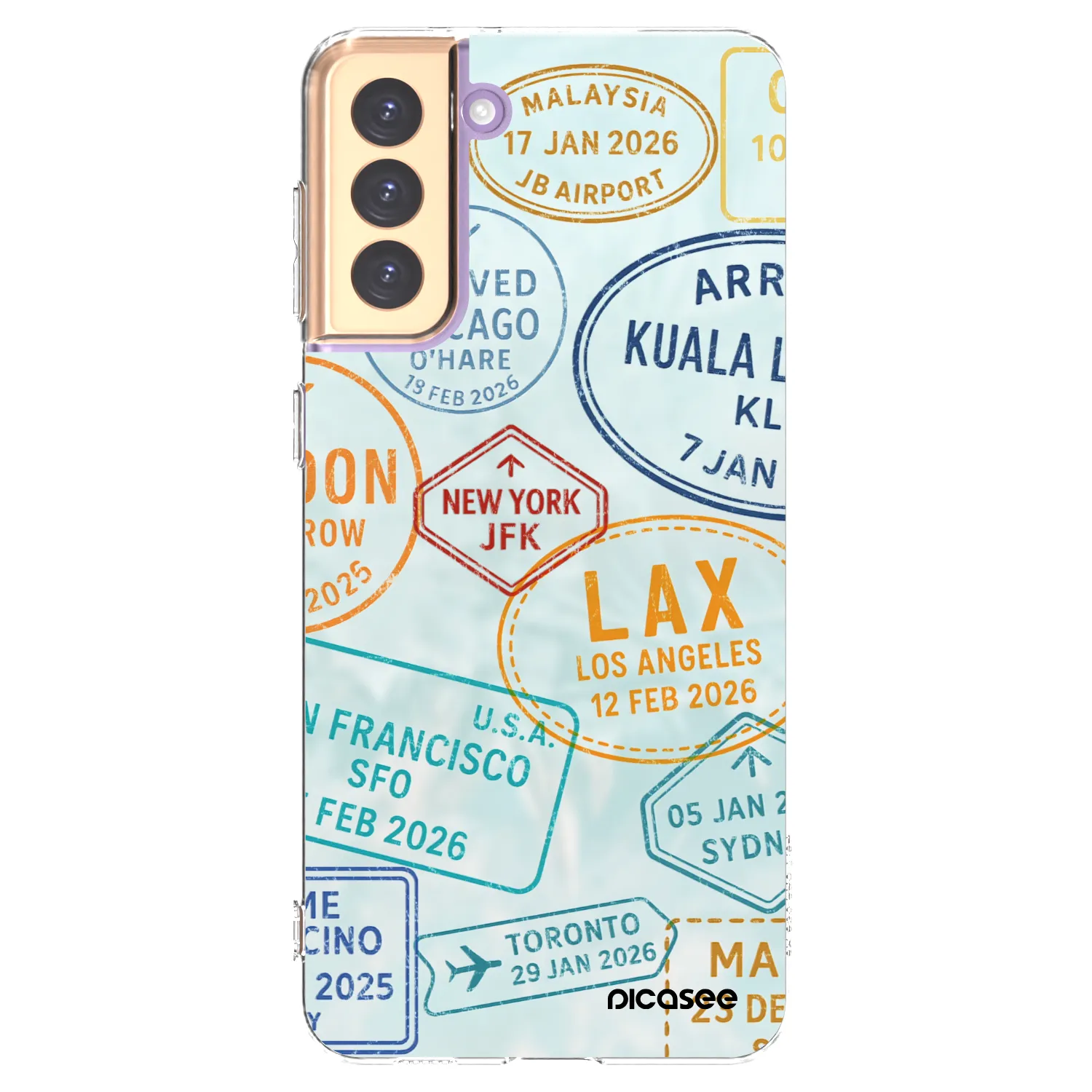 Picasee silikonski prozorni ovitek za Samsung Galaxy S21+ 5G G996F - PASSPORT EDITION