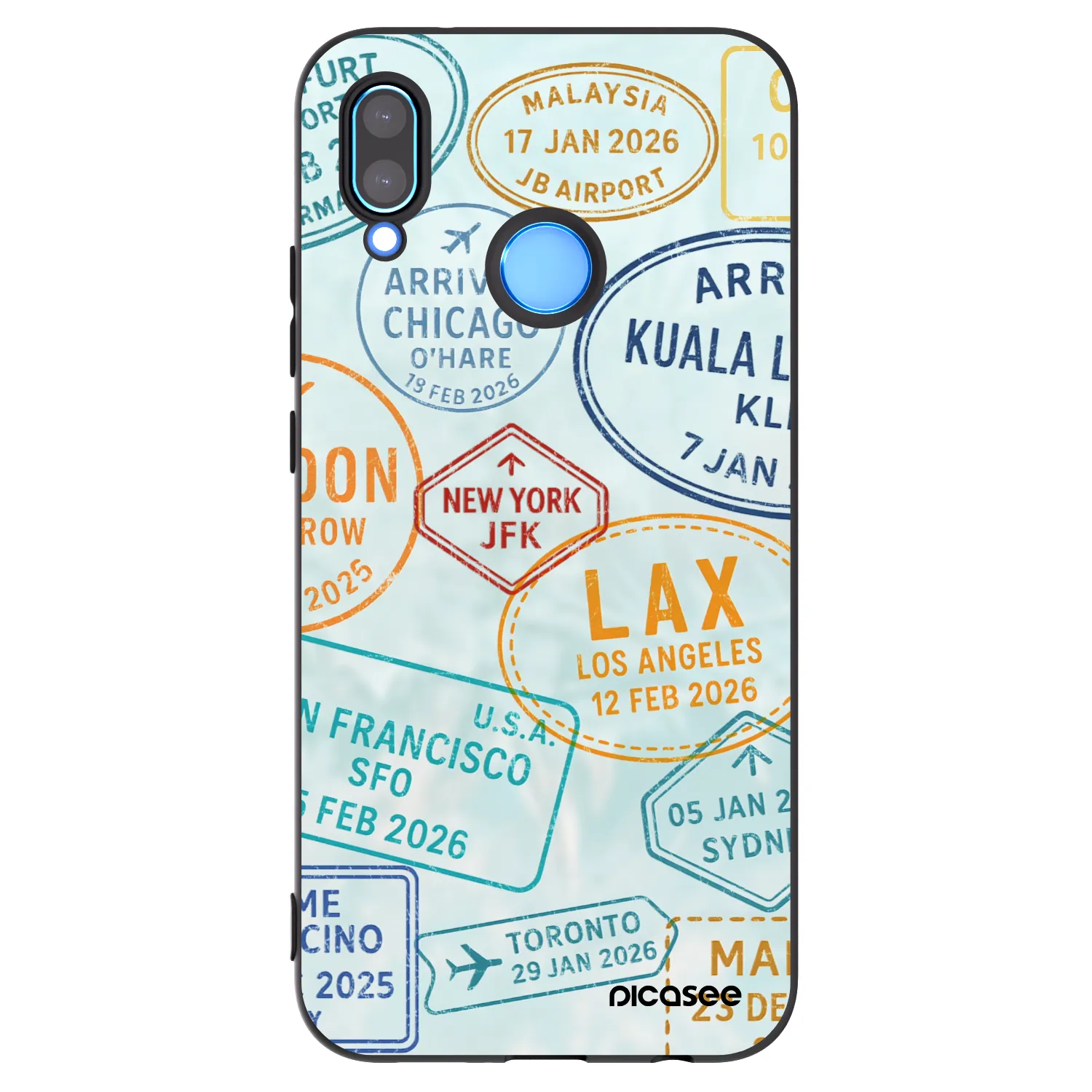 Picasee silikonski črni ovitek za Huawei Mate 40 Pro - PASSPORT EDITION