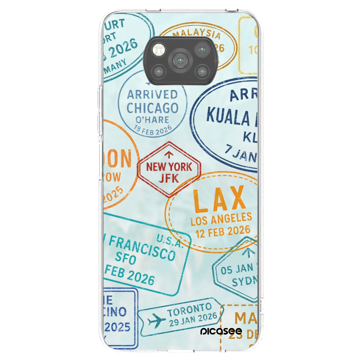 Picasee silikonski črni ovitek za Xiaomi Poco X3 Pro - PASSPORT EDITION