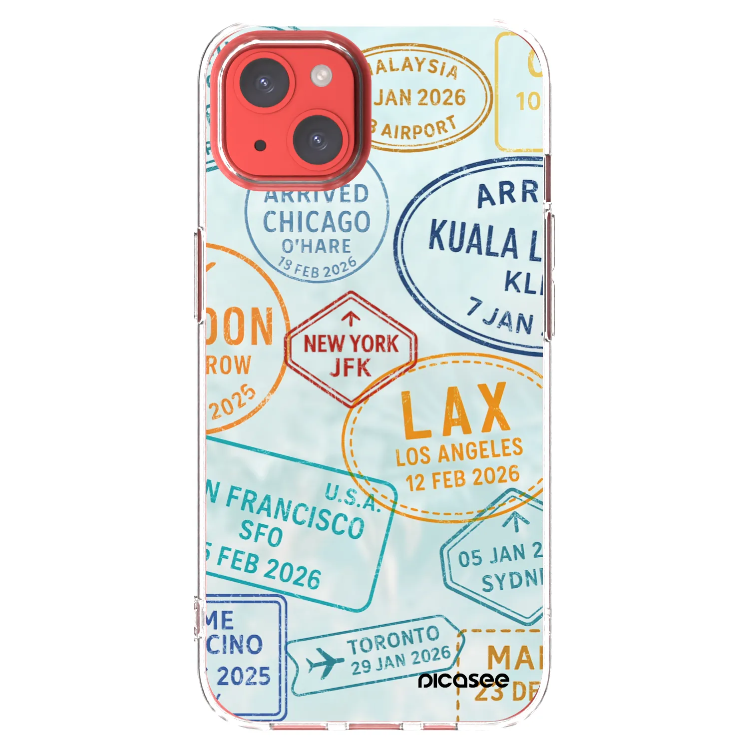 Picasee silikonski prozorni ovitek za Apple iPhone 13 - PASSPORT EDITION