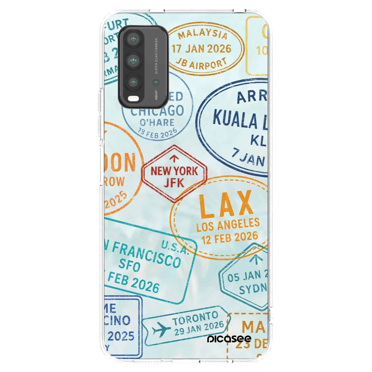 Picasee silikonski črni ovitek za Xiaomi Redmi 9T - PASSPORT EDITION
