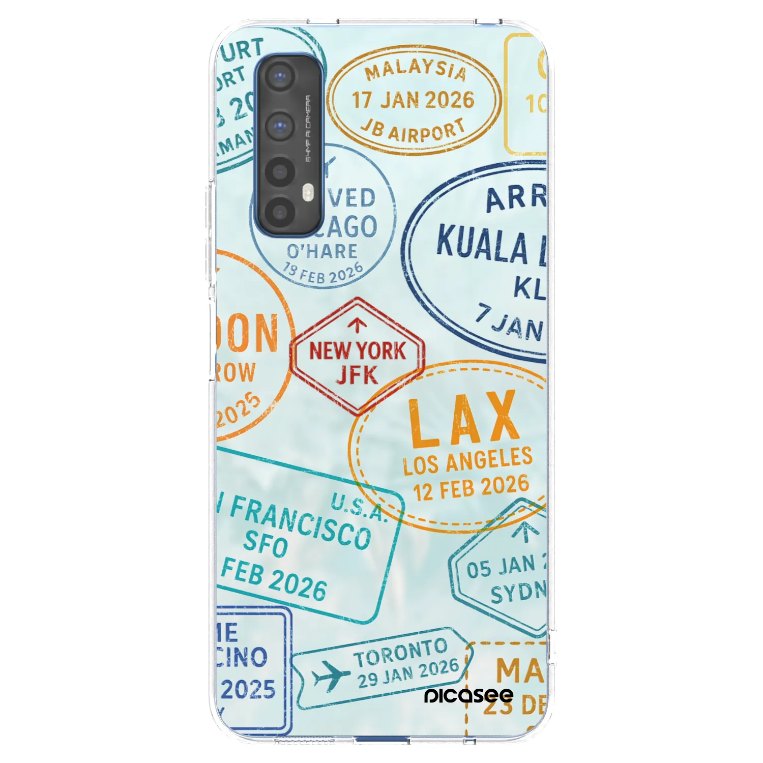 Picasee silikonski prozorni ovitek za Realme 7 - PASSPORT EDITION