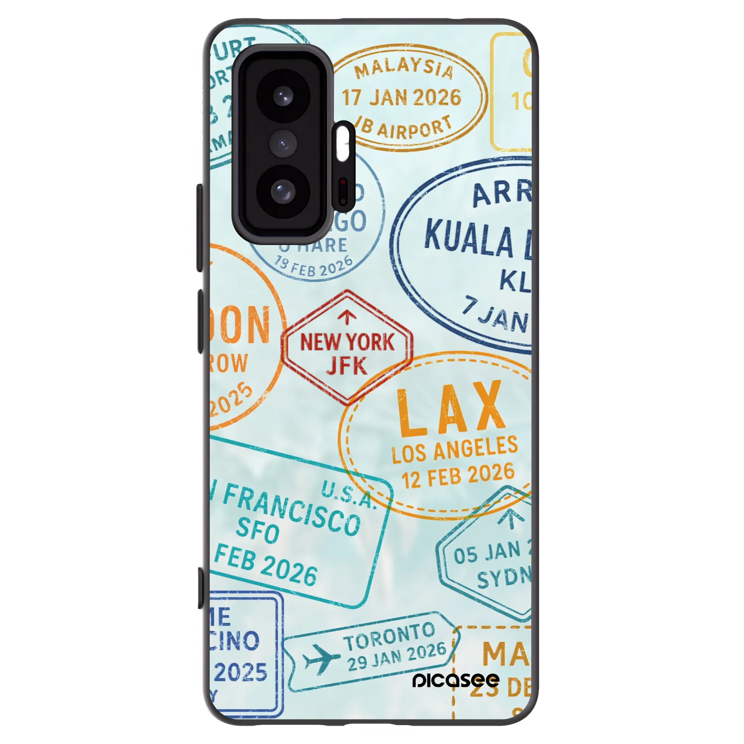 Picasee silikonski črni ovitek za Xiaomi 11T - PASSPORT EDITION