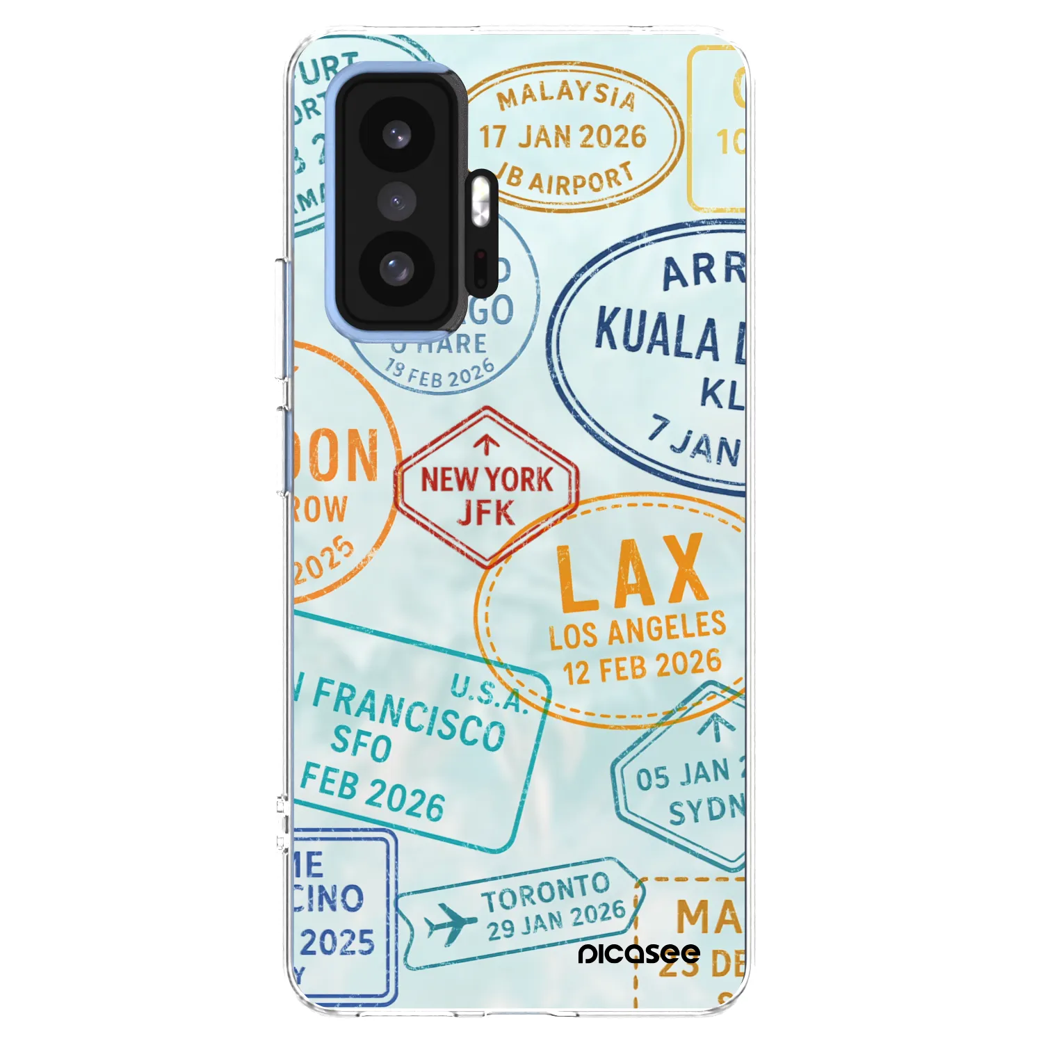Picasee silikonski prozorni ovitek za Xiaomi 11T Pro - PASSPORT EDITION