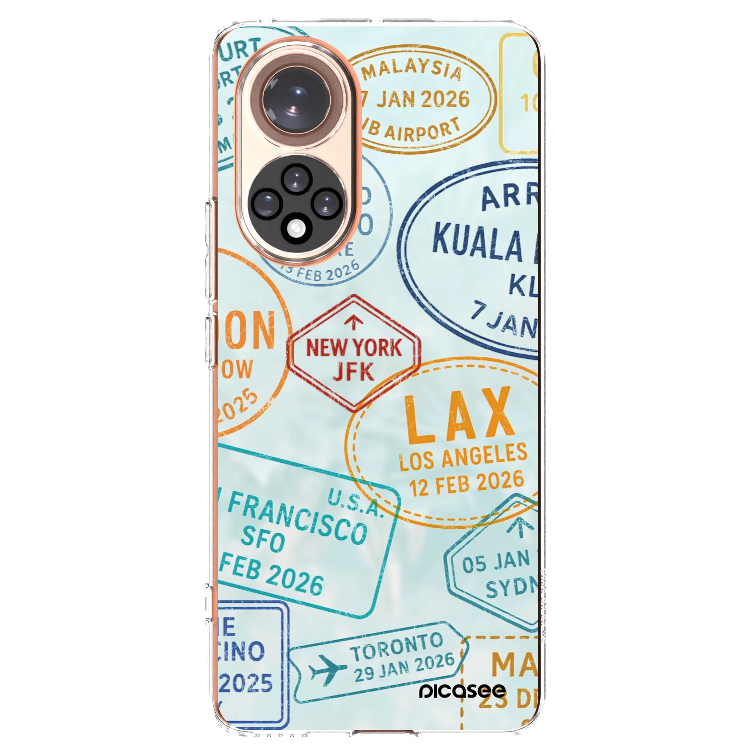 Picasee silikonski prozorni ovitek za Honor 50 5G - PASSPORT EDITION