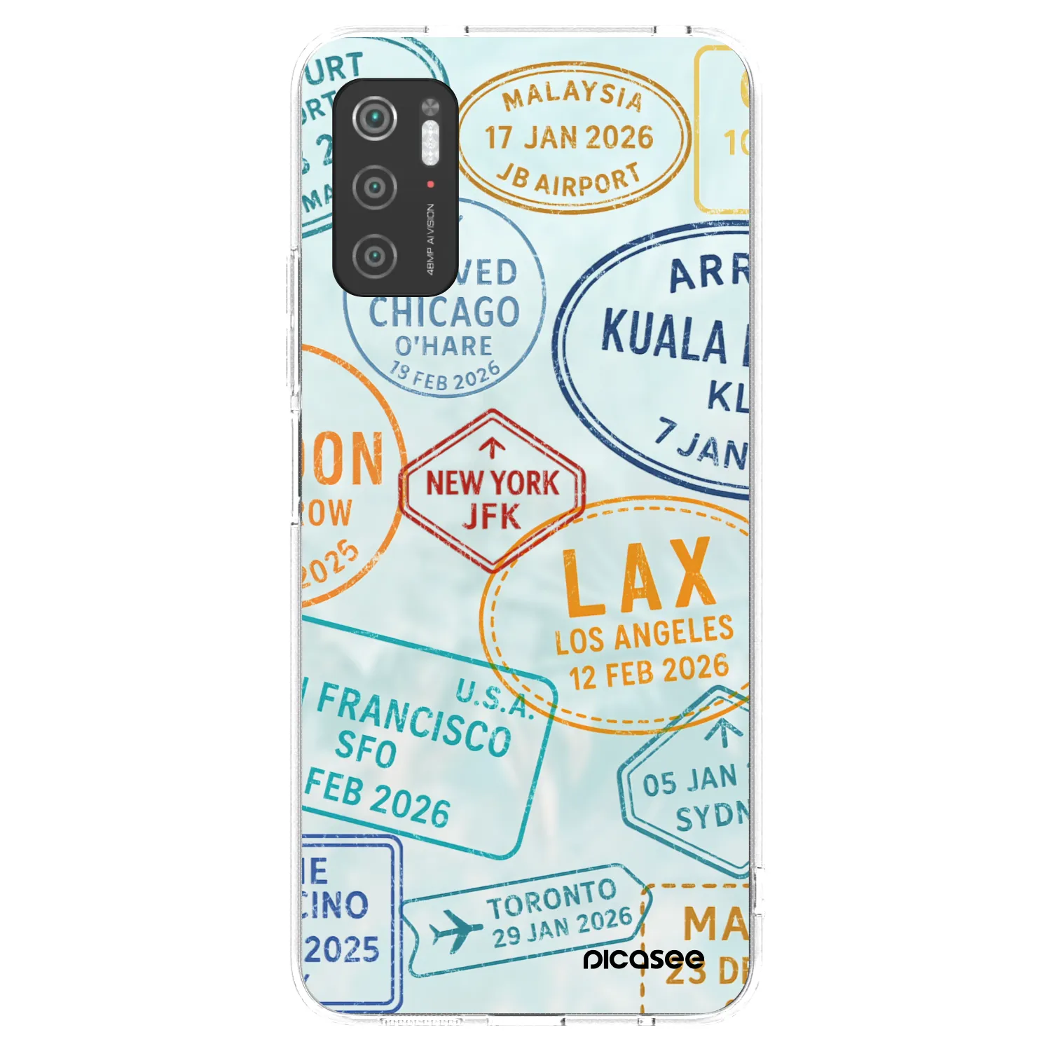 Picasee silikonski prozorni ovitek za Xiaomi Poco M3 Pro 5G - PASSPORT EDITION