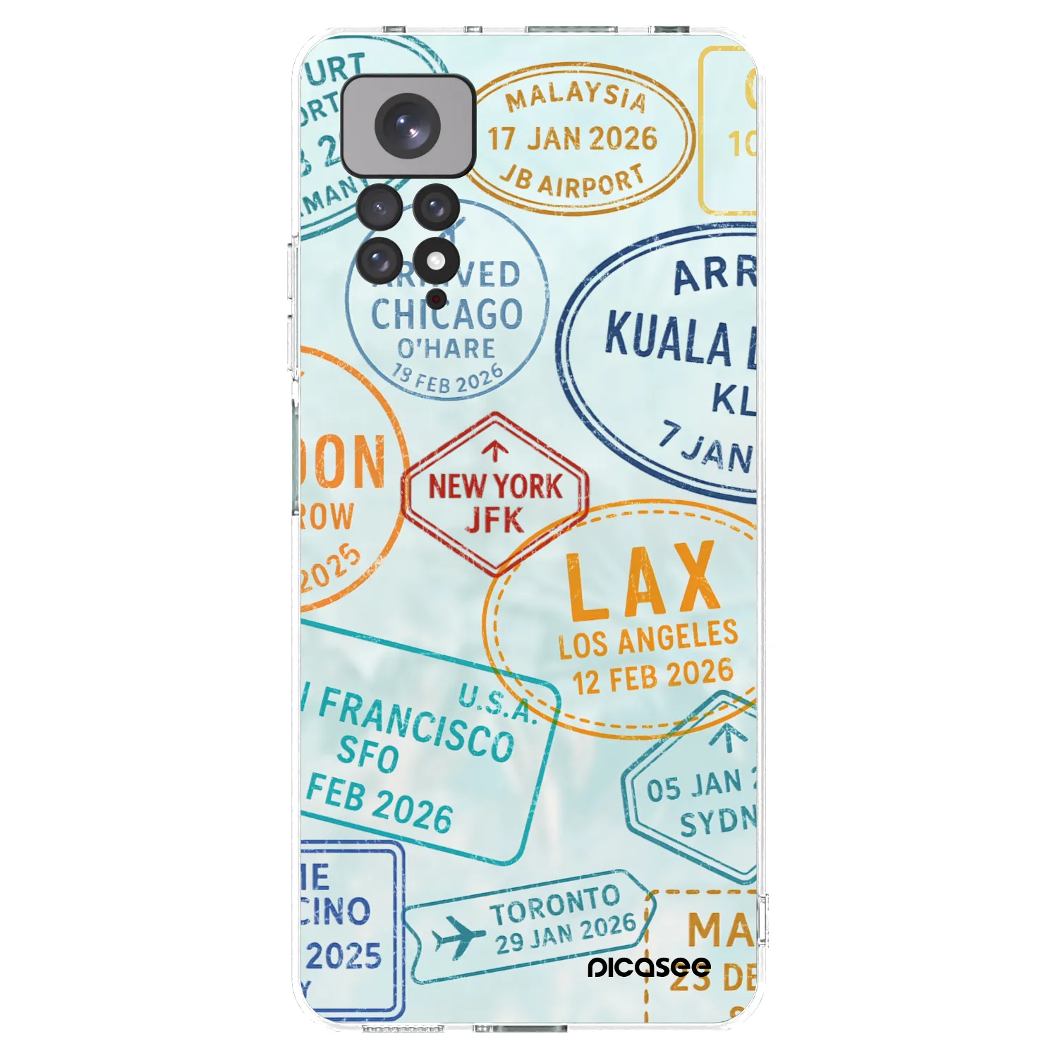 Picasee silikonski prozorni ovitek za Xiaomi Redmi Note 11 - PASSPORT EDITION