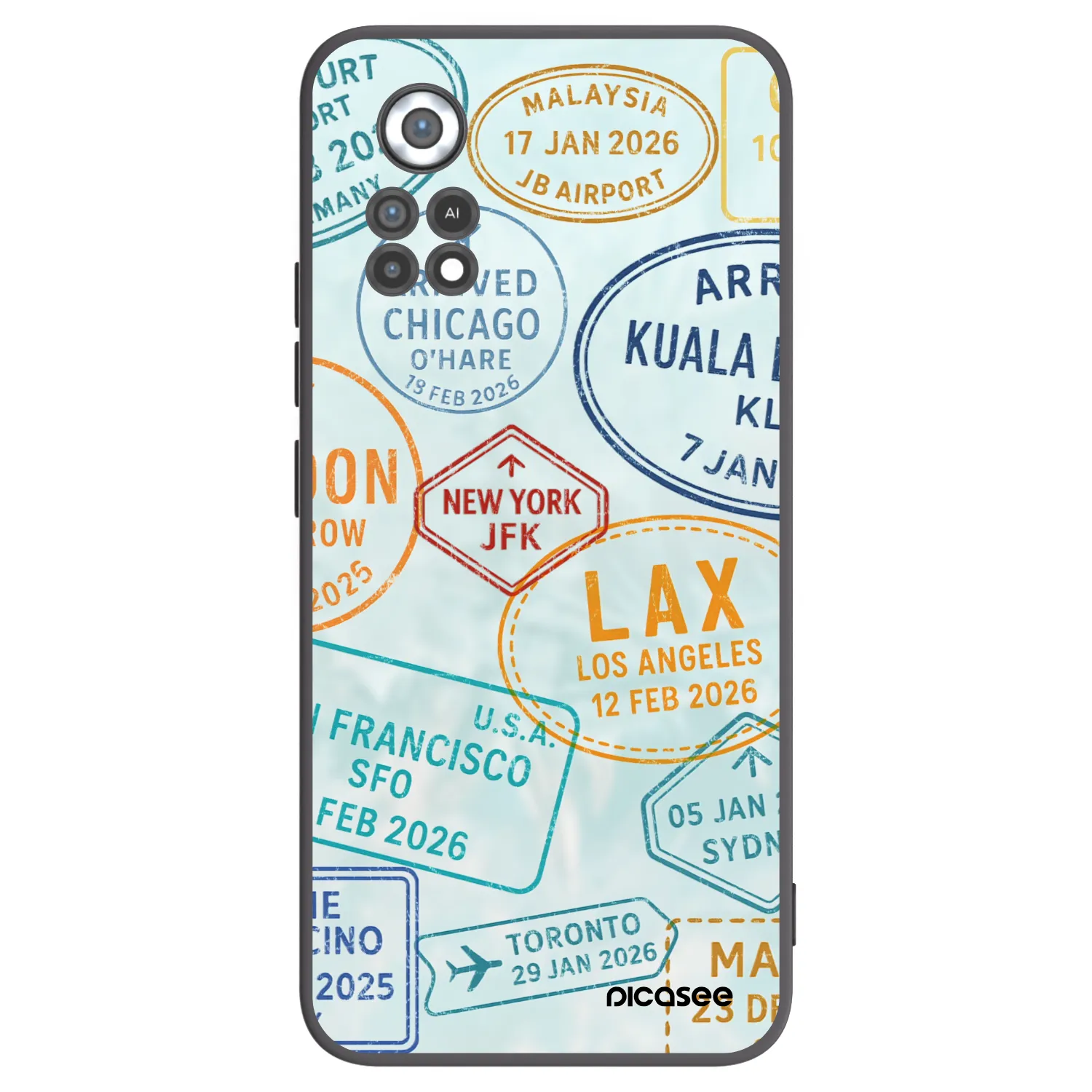 Picasee silikonski črni ovitek za Xiaomi Poco X4 Pro 5G - PASSPORT EDITION