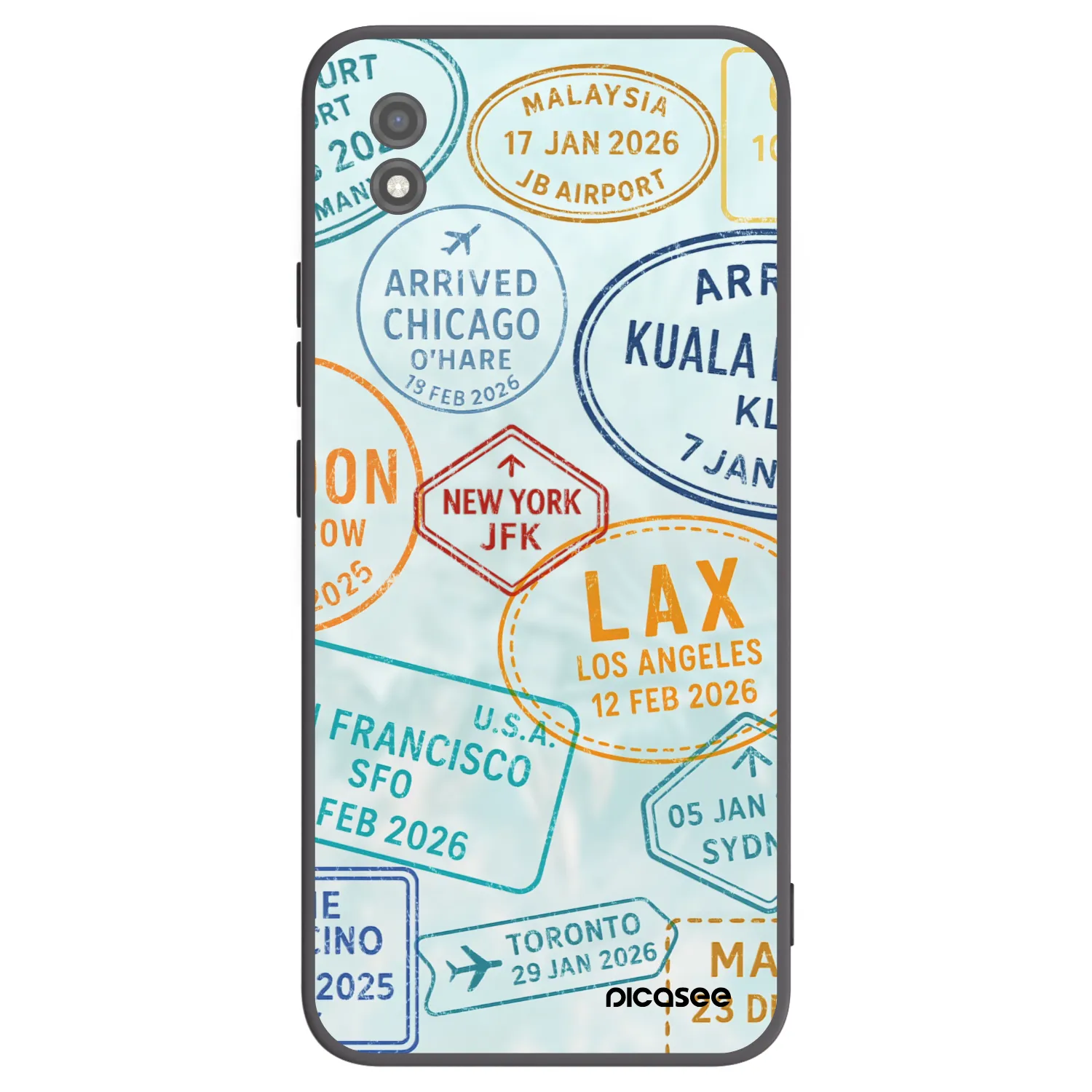 Picasee silikonski črni ovitek za Realme C11 (2021) - PASSPORT EDITION