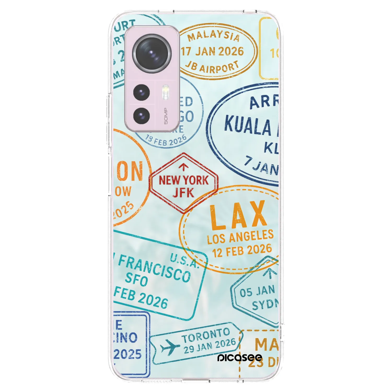 Picasee silikonski prozorni ovitek za Xiaomi 12 - PASSPORT EDITION