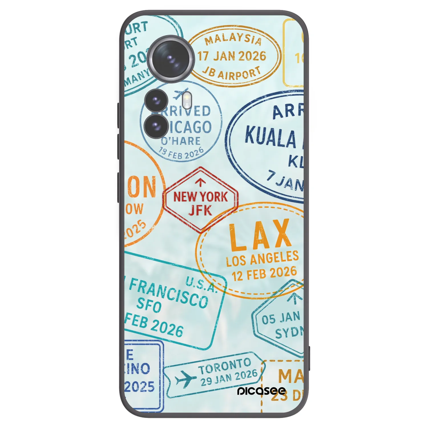 Picasee silikonski črni ovitek za Xiaomi 12 Pro - PASSPORT EDITION