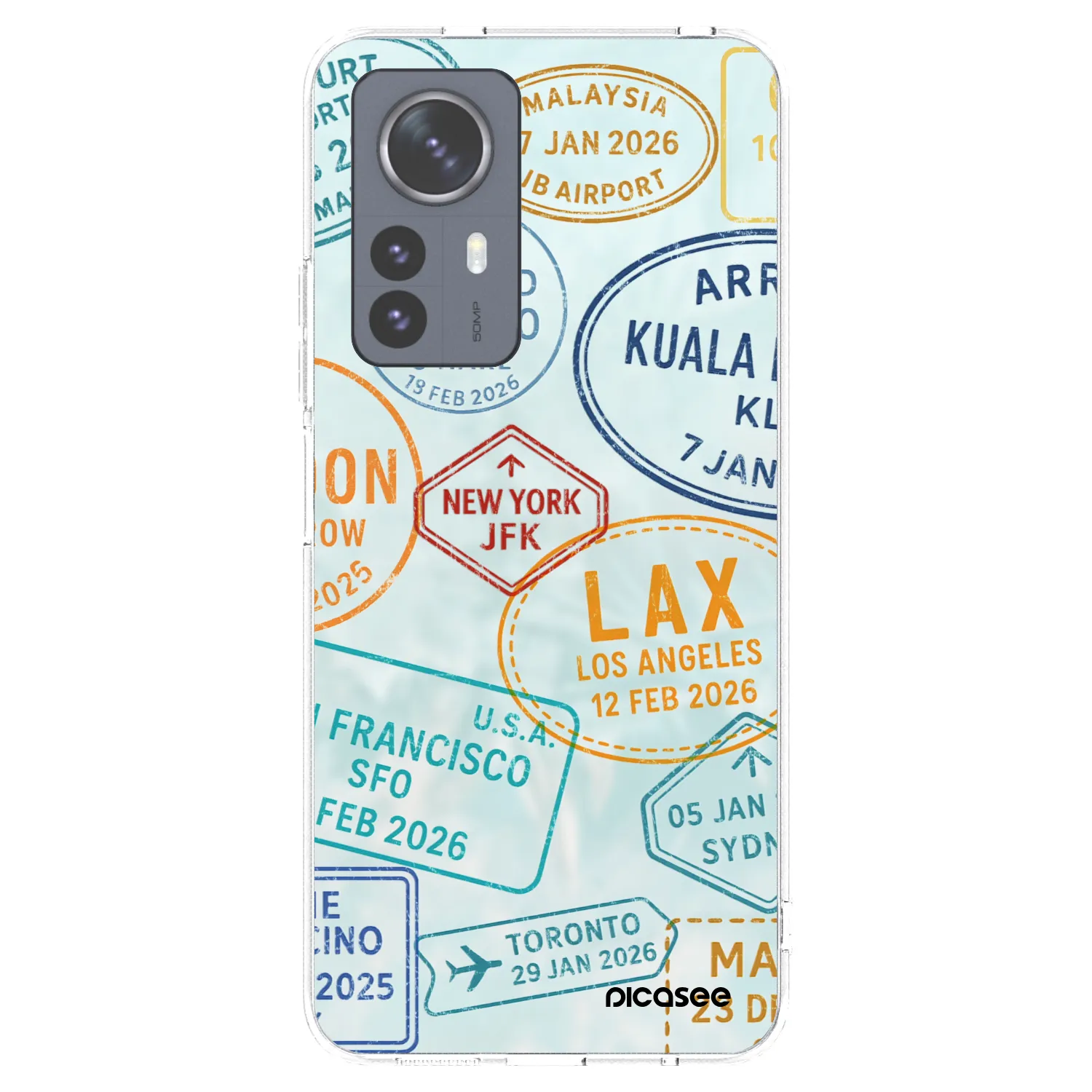 Picasee silikonski prozorni ovitek za Xiaomi 12 Pro - PASSPORT EDITION