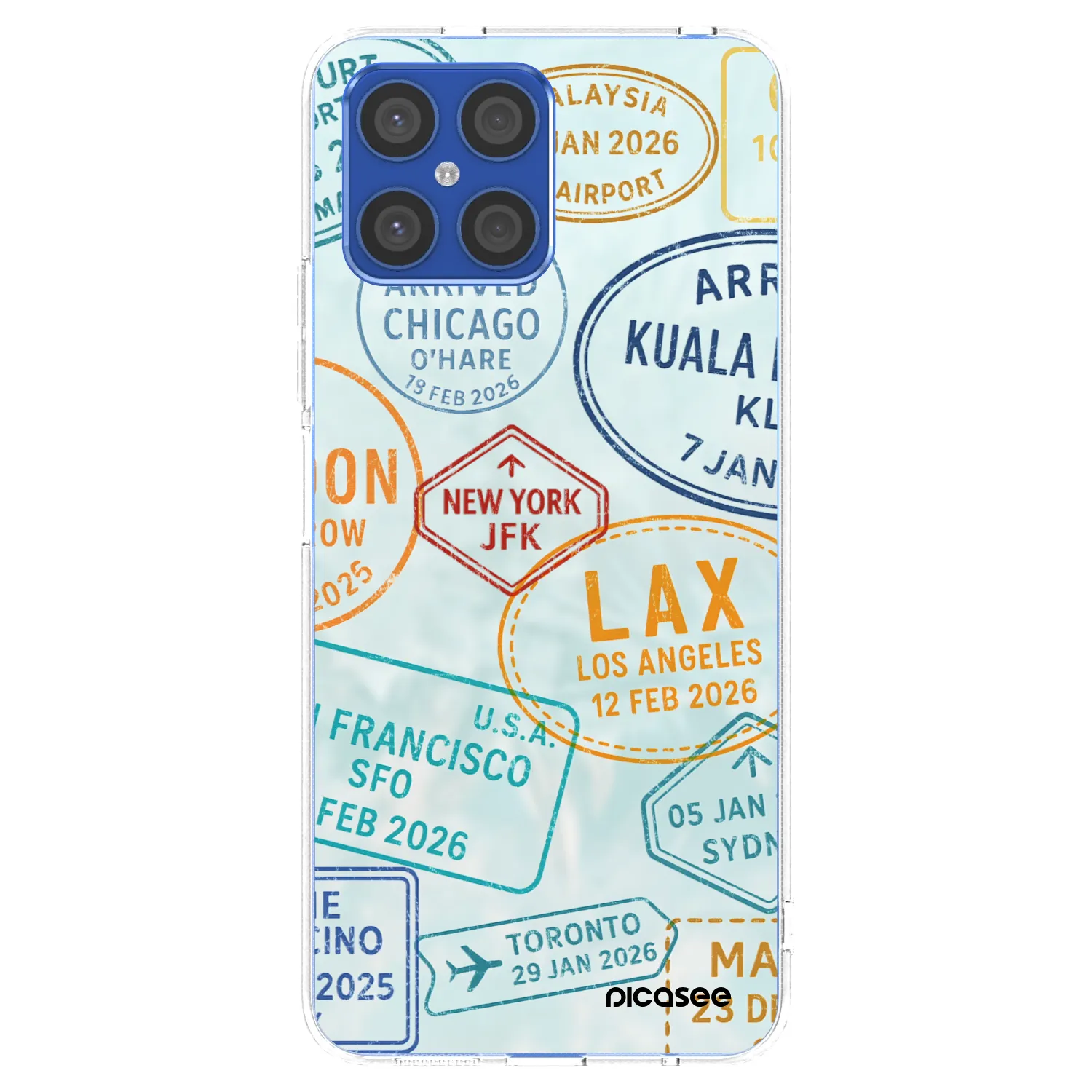 Picasee silikonski prozorni ovitek za Honor X8 4G - PASSPORT EDITION