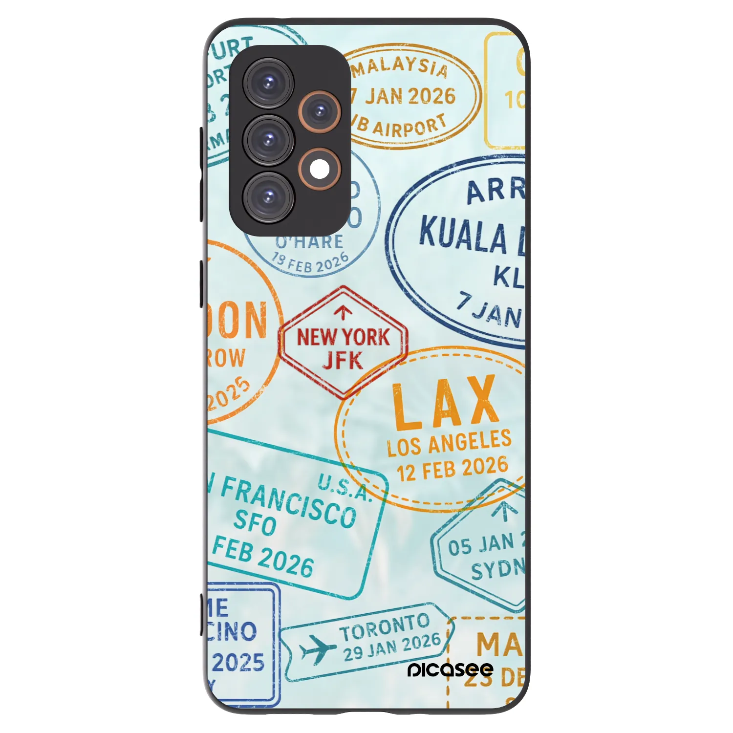 Picasee silikonski črni ovitek za Samsung Galaxy A33 5G A336 - PASSPORT EDITION
