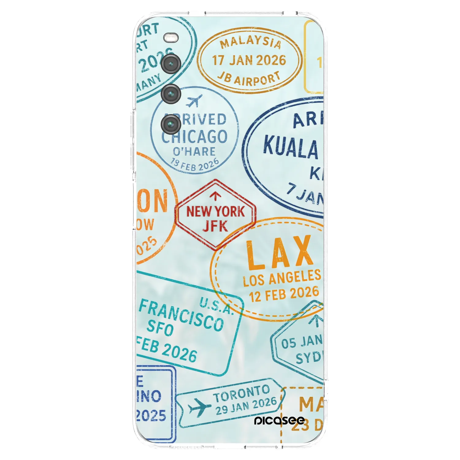 Picasee silikonski prozorni ovitek za Sony Xperia 10 IV 5G - PASSPORT EDITION