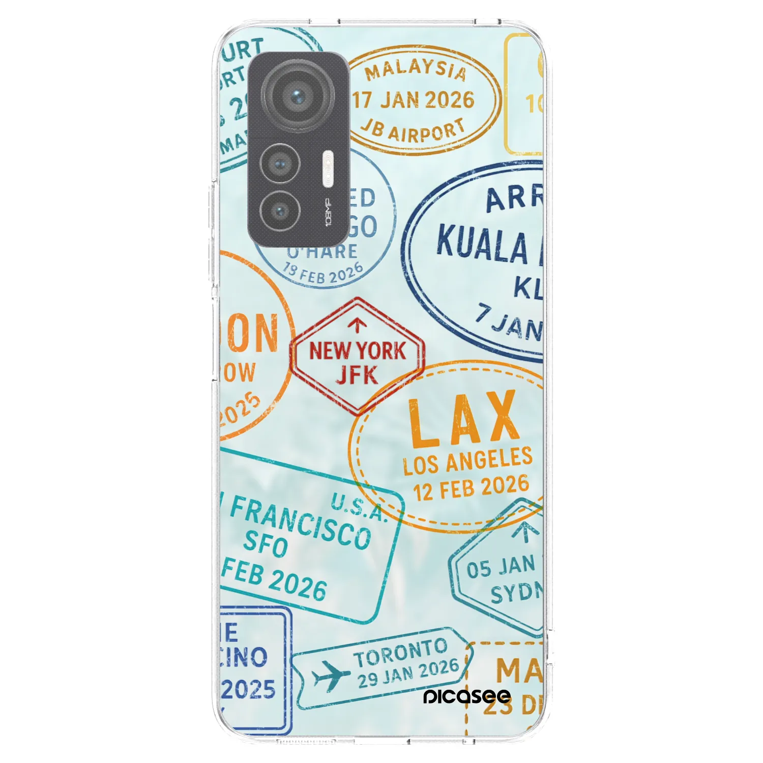 Picasee silikonski prozorni ovitek za Xiaomi 12 Lite - PASSPORT EDITION