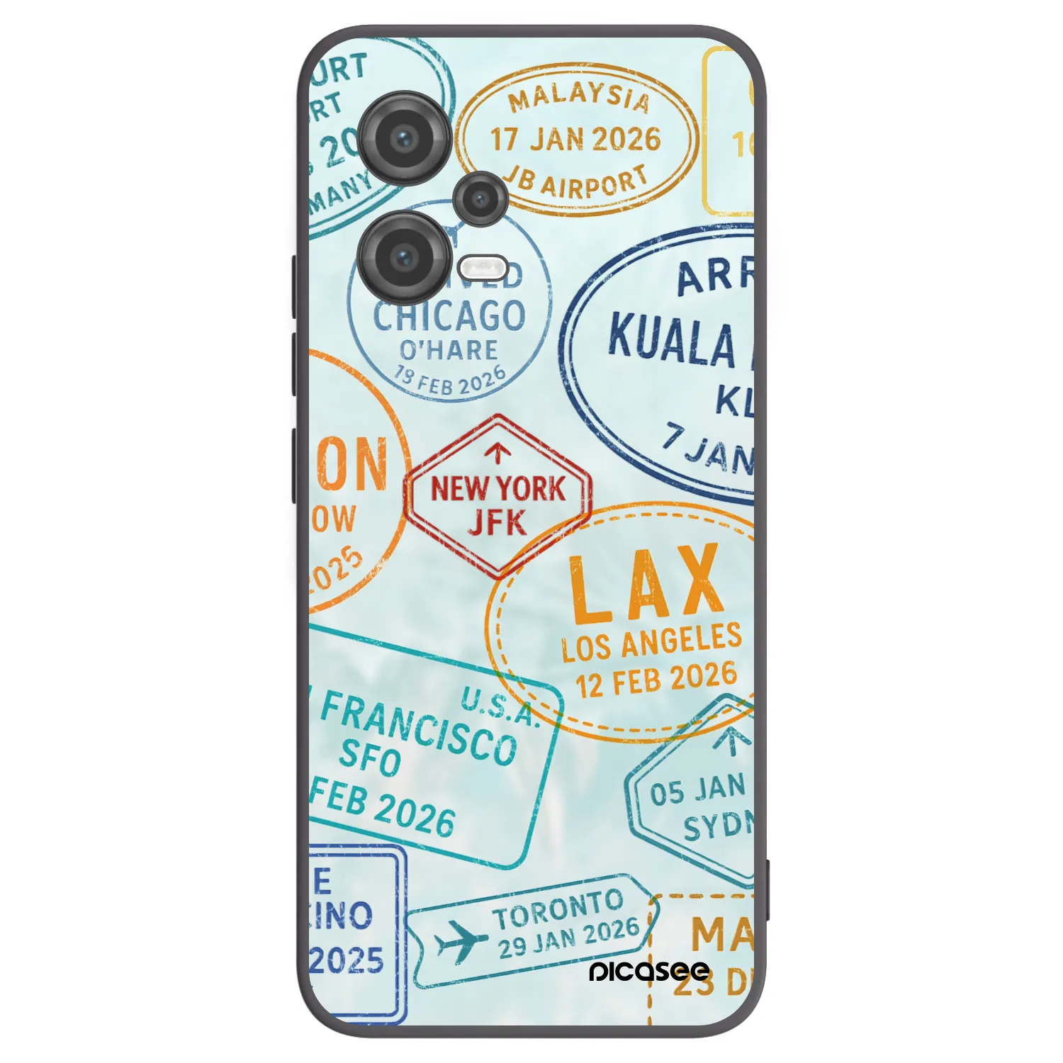 Picasee silikonski črni ovitek za Xiaomi Poco X5 - PASSPORT EDITION