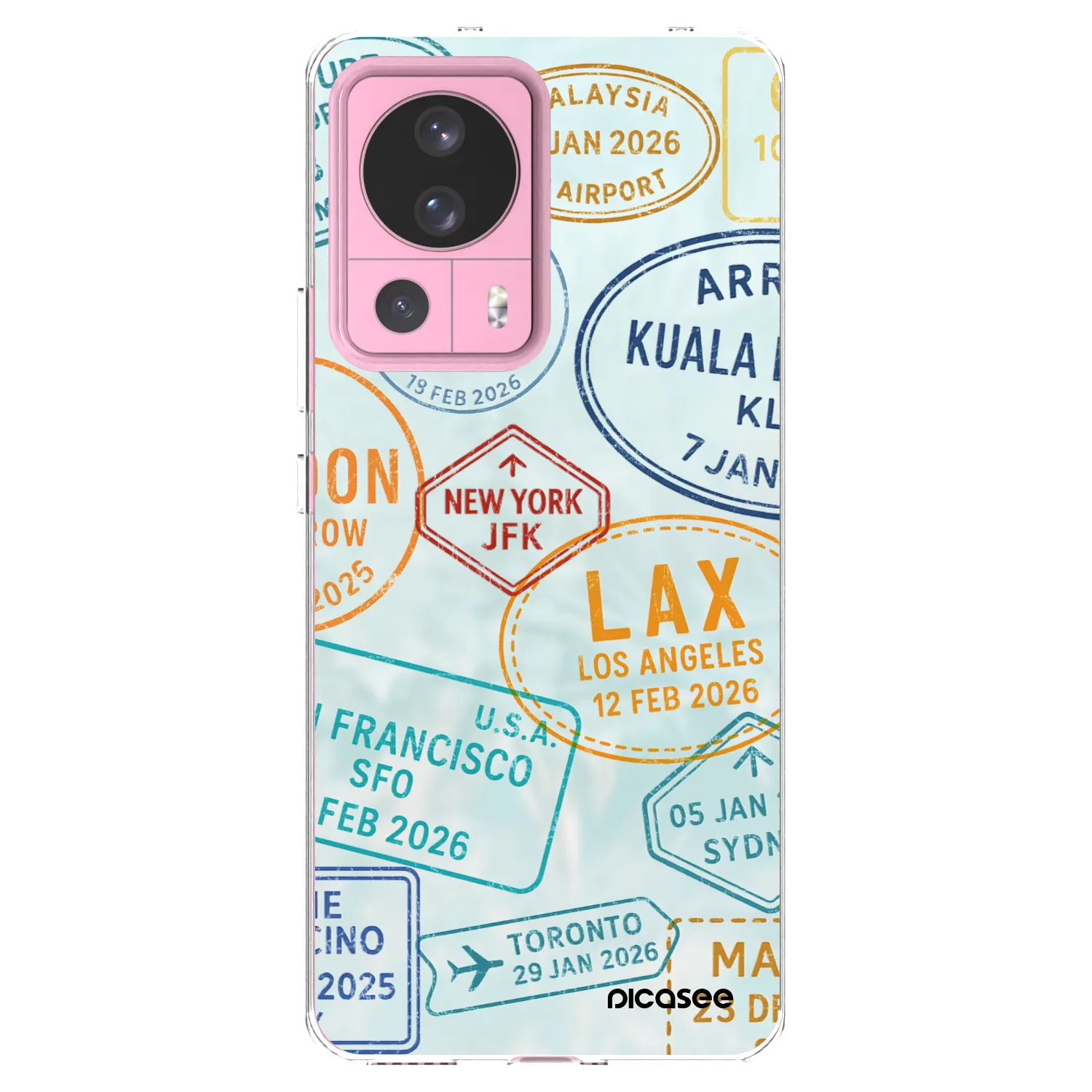 Picasee silikonski prozorni ovitek za Xiaomi 13 Lite - PASSPORT EDITION